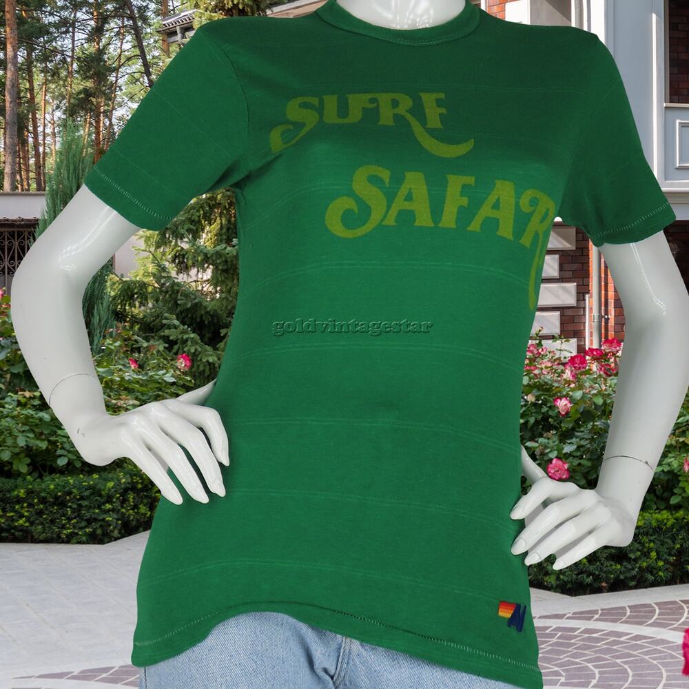 Aviator Nation Green Surf Safari Tee